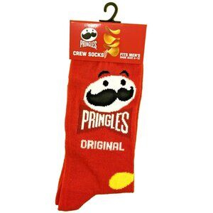 NWT Pringles Original Potato Chips Adult's Novelty Crew Socks Size 6-12 New